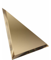 Треугольная зеркальная плитка бронза 300x300 мм