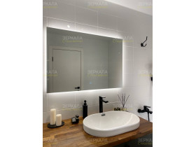 Выполненная работа: зеркало для ванной комнаты с подсветкой Прайм 1000х800 